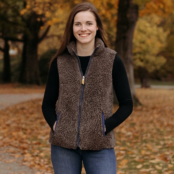 Simply Southern Jackets & Blazers - Simply Southern faux Fur Vest Women’s Sz S Brown Sherpa